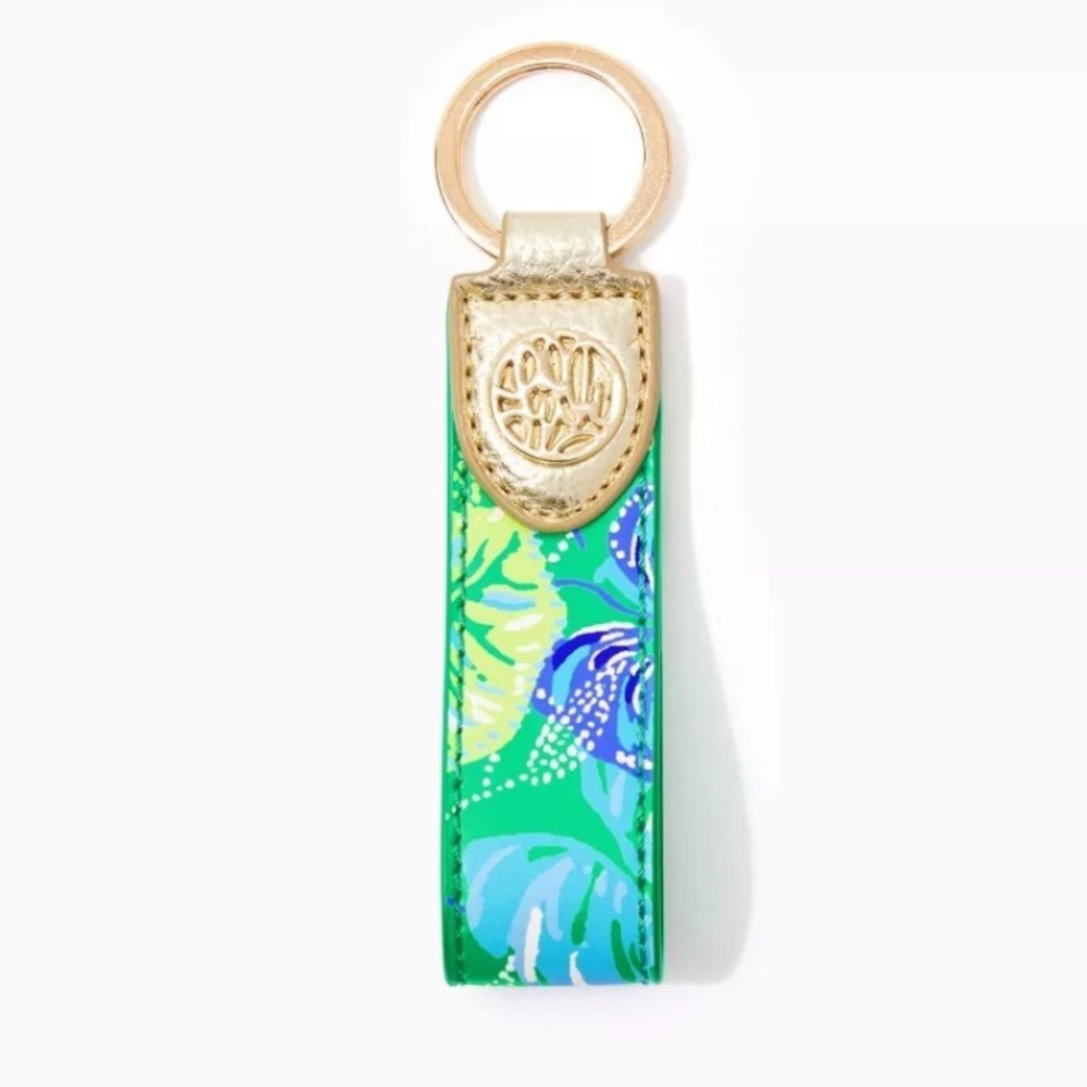 Lilly Pulitzer gwp tassel key fob in botanical green
